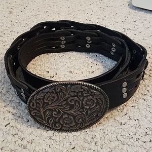 Vintage boho leather belt